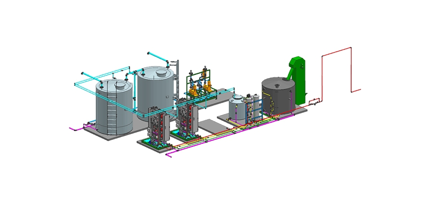 Sodium hypochlorite generation system